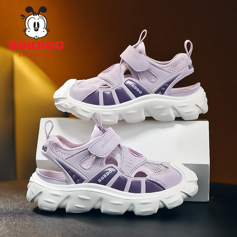 Babudou Boys' Sandals 2025 Lightweight Closed-Toe Sandals For Older Girls, Fashionable Casual Beach Shoes - Image 2