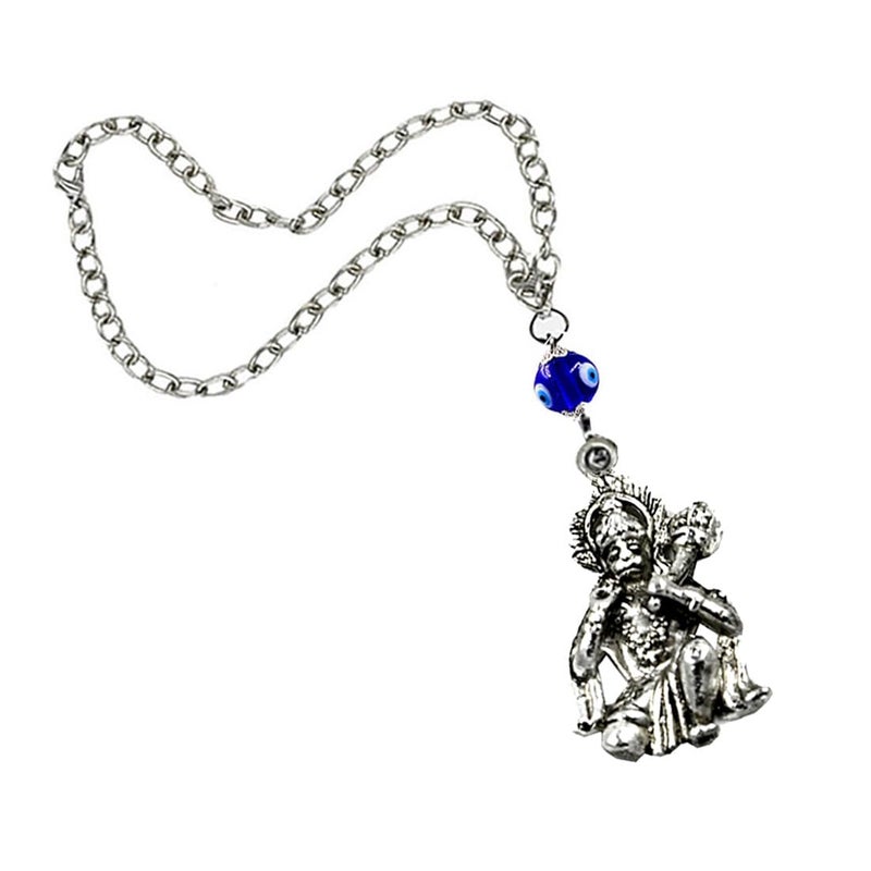 AFH Anjani sut Hanumanji Blue Evil Eye Hanging Ornament for Car - Image 2