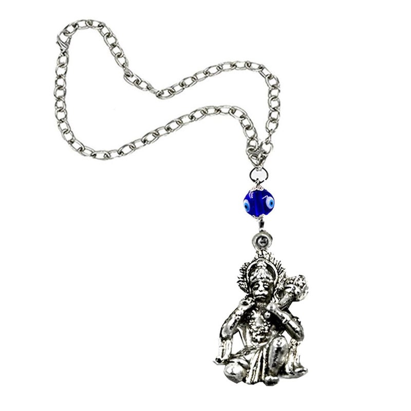 AFH Anjani sut Hanumanji Blue Evil Eye Hanging Ornament for Car - Image 1