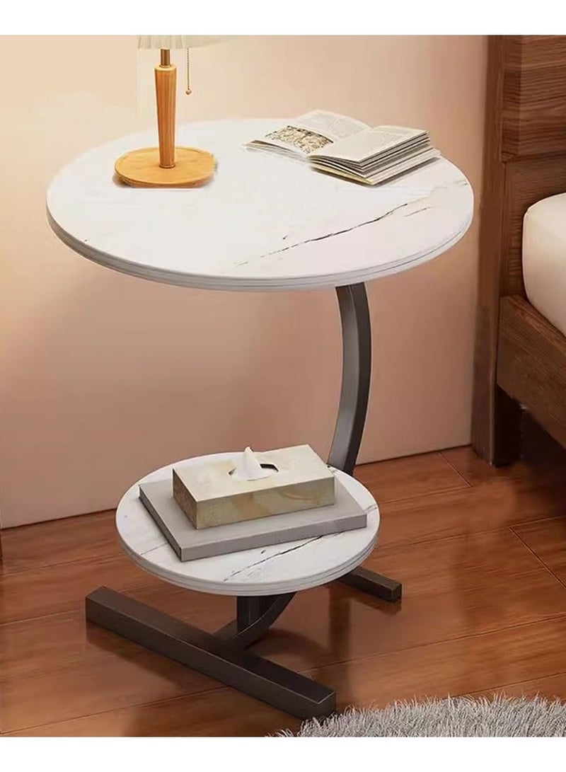 DubaiGallery Small coffee table light luxury side a few small apartment living room sofa mini coffee table balcony bedroom bed place table corner - Image 4