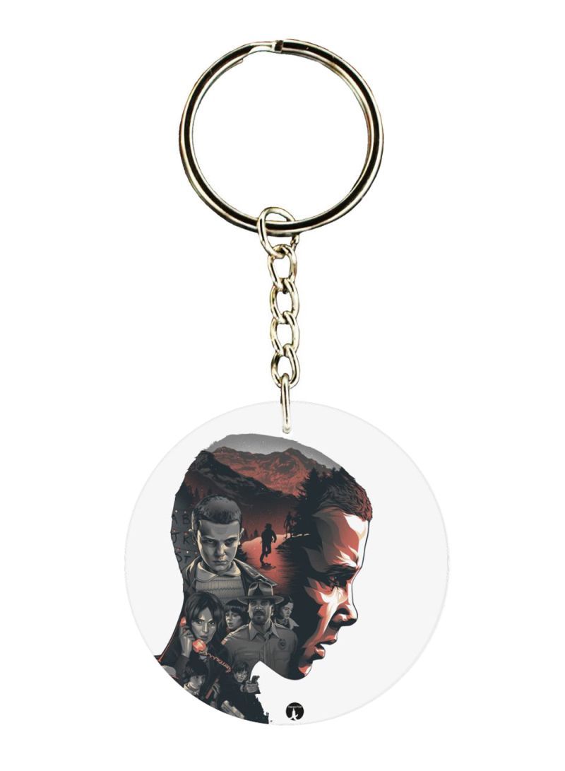 RKN Double Sided Stranger Things Printed Keychain