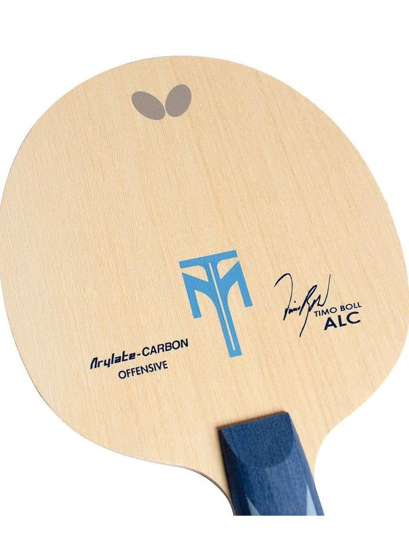 Butterfly Timo Boll ALC Table Tennis Blade Arylate-Carbon Fiber Blade Professional Butterfly Table Tennis Blade FL (Flared) handle style Made in Japan 4906901103382 - Image 3