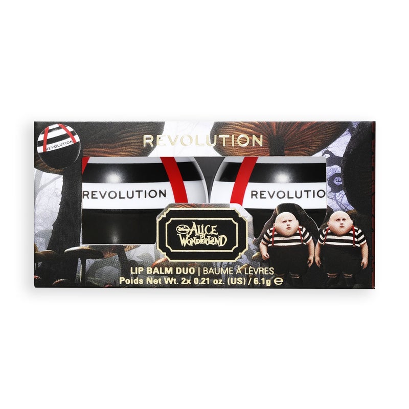 REVOLUTION Disney’s Alice in Wonderland x Revolution Fat Boys Lip Balm Duo - Image 1