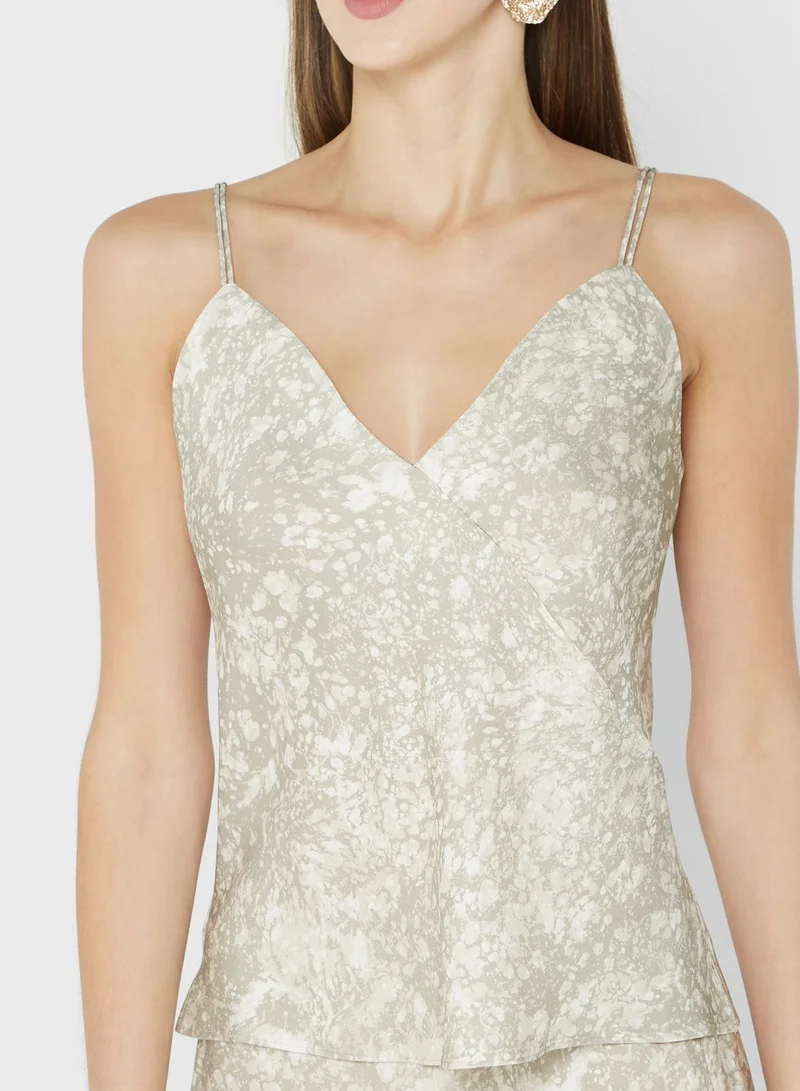 CALVIN KLEIN Cami Printed Top