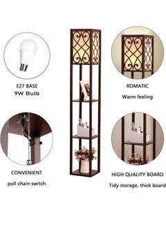 NKX Nordic Modern Bedroom Linen Cover Standing Floor Vertical Lamp With 9W Bulb  - Image 3