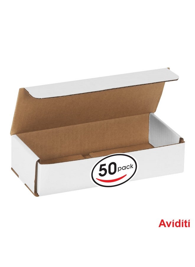 Aviditi White Corrugated Cardboard Mailing Boxes, 9" X 4" X 2", Pack Of 50, Crush-Proof, For Shipping, Mailing And Storing - Image 3