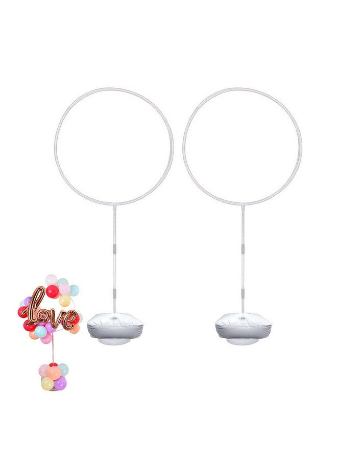 Faylapa Balloon Round Arch Column Stand Set Of 2 Packstand Round Balloon Column Arch For Birthday Wedding Baby Shower Graduation Anniversaryparty (Round Shape) - Image 1