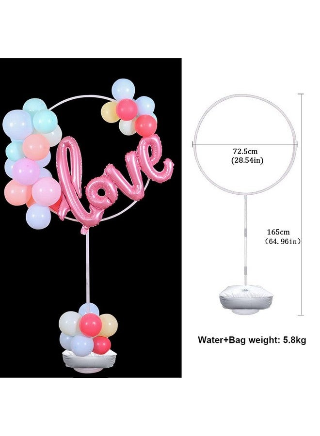 Faylapa Balloon Round Arch Column Stand Set Of 2 Packstand Round Balloon Column Arch For Birthday Wedding Baby Shower Graduation Anniversaryparty (Round Shape) - Image 2