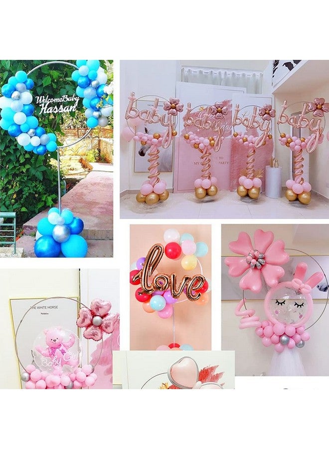 Faylapa Balloon Round Arch Column Stand Set Of 2 Packstand Round Balloon Column Arch For Birthday Wedding Baby Shower Graduation Anniversaryparty (Round Shape) - Image 3