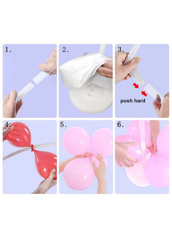 Faylapa Balloon Round Arch Column Stand Set Of 2 Packstand Round Balloon Column Arch For Birthday Wedding Baby Shower Graduation Anniversaryparty (Round Shape) - Image 4