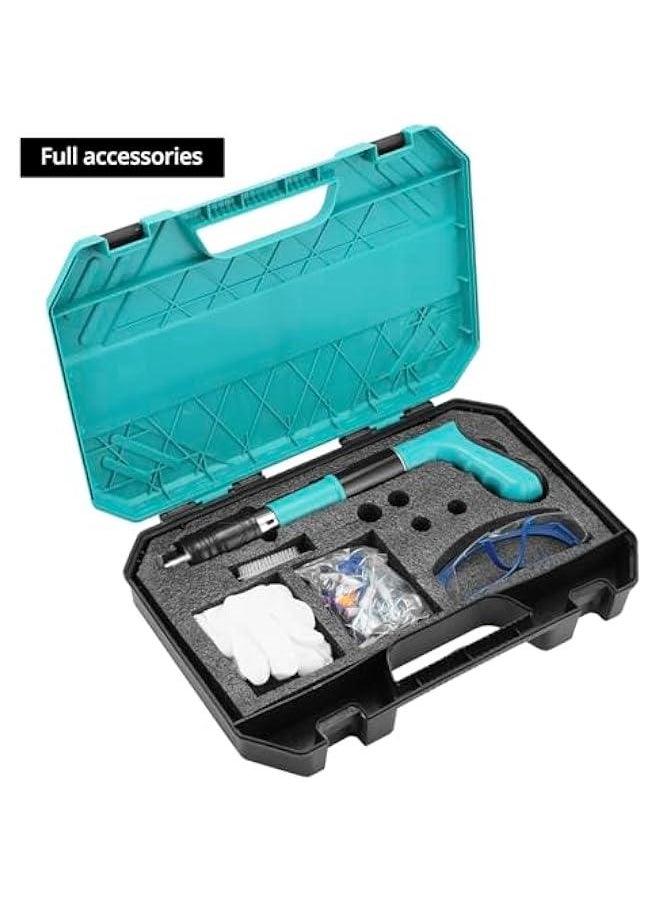 Arabest Mini Portable Nail Shooting Machine, Manual Steel Nail Gun Tool for Cement Walls, Low Noise, Green  - Image 5