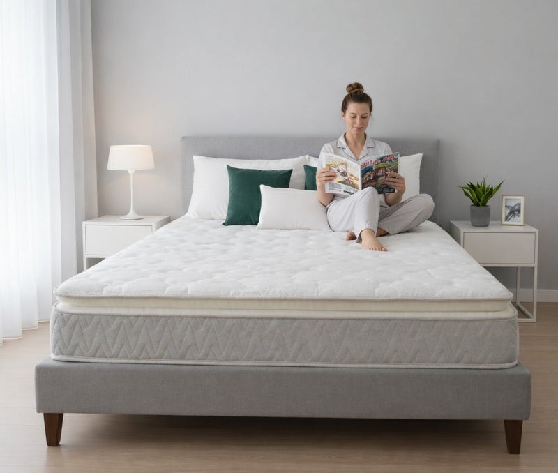 ريكسال هوم مرتبة Euro Seren بارتفاع 20 سم مع Pillow Top ونظام زنبركات الجيب، تخفيف الضغط وعزل الحركة، دعم طبي متوسط الصلابة لنوم صحي – مقاس 140 × 200 سم - Image 5