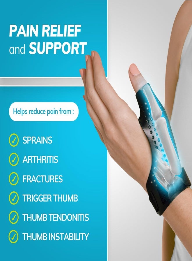 BraceAbility Hard Plastic Thumb Splint | Arthritis Treatment Brace to Immobilize & Stabilize CMC, Basal and MCP Joints for Trigger Thumb, Tendonitis Pain, Sprains (Medium - Right Hand) - Image 5