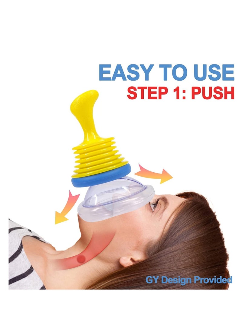 Generic - Choking Emergency Device, professional asphyxia first aid device for adults and children, suction obstruction device, and breathing trainer, with 2 masks of different sizes - Image 1