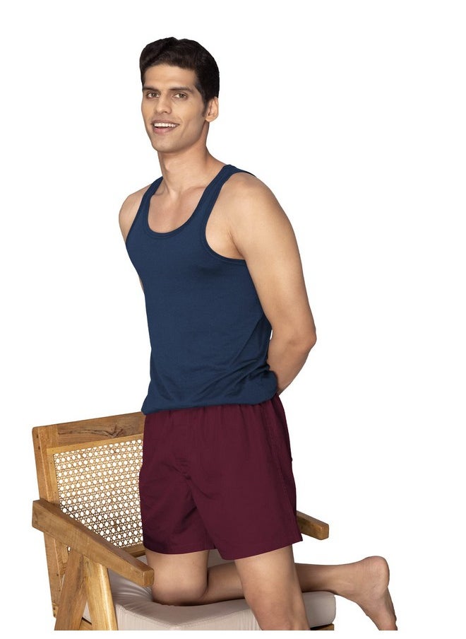 XYXX XYXX Men Combed Cotton innerboxers, Regular Fit, Solid, Pack of 1, XYBOX94L, Bold Burgundy, L  - Image 4