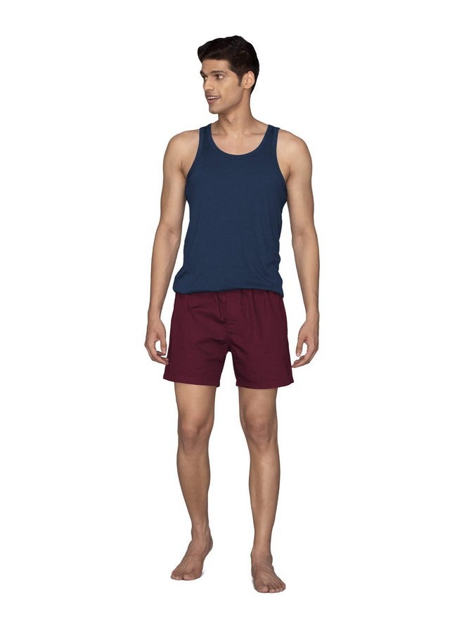 XYXX XYXX Men Combed Cotton innerboxers, Regular Fit, Solid, Pack of 1, XYBOX94L, Bold Burgundy, L  - Image 5