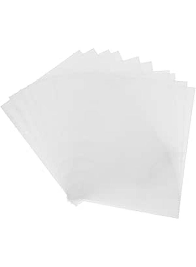 A5 6 Ring Binder Plastic Sleeve Inserts 50pcs Double Sided Pockets For Photos Documents Cards Cash Notes - Image 1