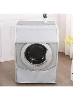 HOOKOR Washer Dryer Cover, Silver Coating Oxford Cloth Full-automatic Roller Washing Machine Washer Dryer Cover, Waterproof Sun-resistant Dust Cover (M)  - Image 4