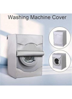 HOOKOR Washer Dryer Cover, Silver Coating Oxford Cloth Full-automatic Roller Washing Machine Washer Dryer Cover, Waterproof Sun-resistant Dust Cover (M)  - Image 5