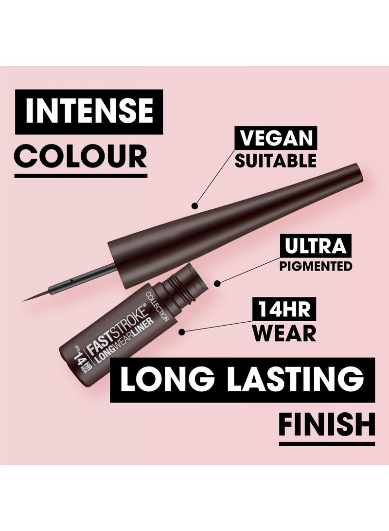 Collection كحل فاست ستروك 4 مل - بني - Image 4