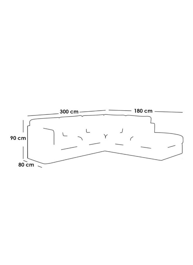 4 Seater L-shape Sofa 300x180x80x90 Cm - Beige - pzsku/Z462EA86E9BDE2C297EA4Z/45/_/1716822993/854ed58f-2041-45d5-8edb-22608de7b237