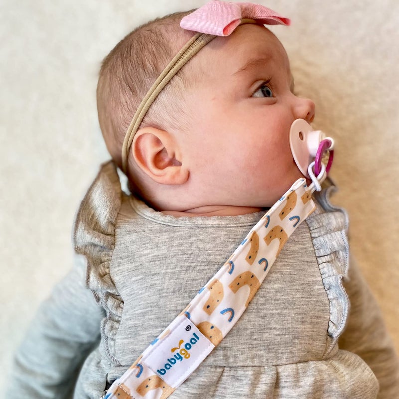 Babygoal Rainbow Pacifier Clips, 6 Pack Pacifier Holder for Boys and Girls Fits for Most Pacifier Styles & Baby Toys and Baby Gift 6MP26-B - Image 4