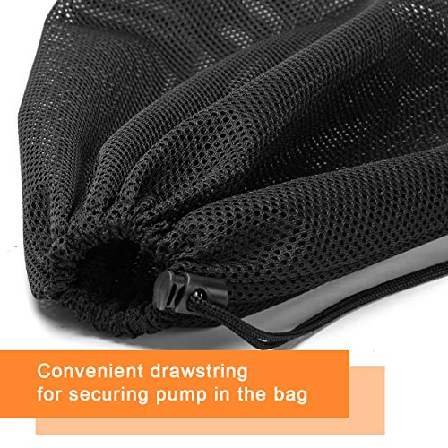 Coolrunner Pump Barrier - 12" x 15.7" Pond Filter Mesh Bag for Biological Filters (Black) - Image 4