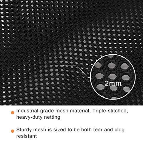 Coolrunner Pump Barrier - 12" x 15.7" Pond Filter Mesh Bag for Biological Filters (Black) - Image 3