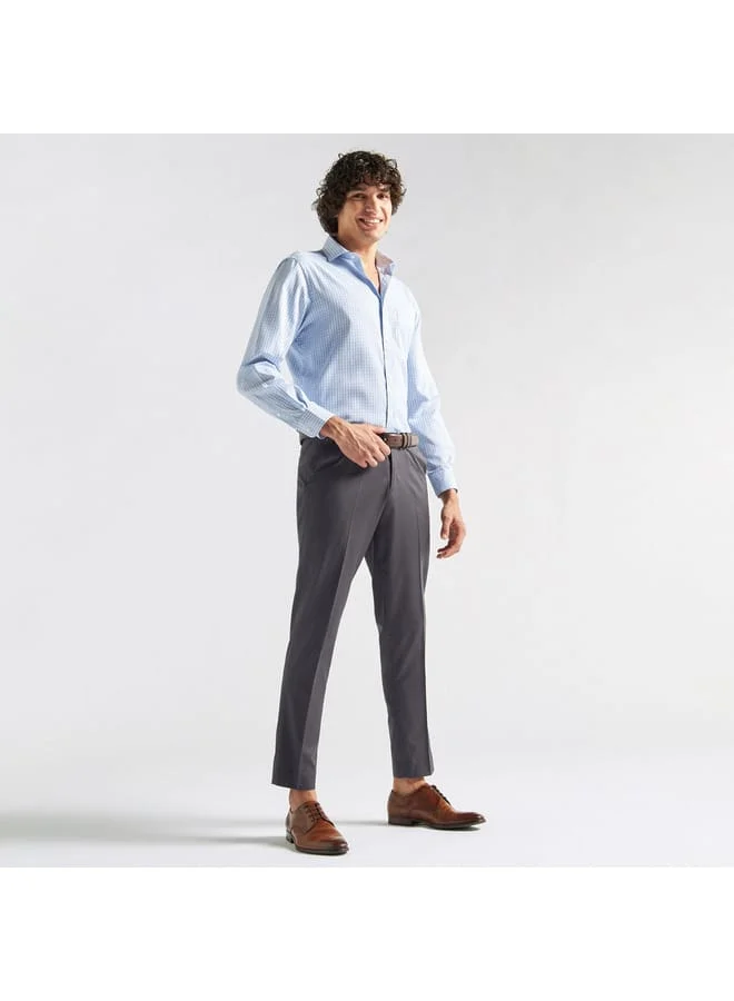 Splash FAV Checked Shirt with Chest Pocket and Long Sleeves