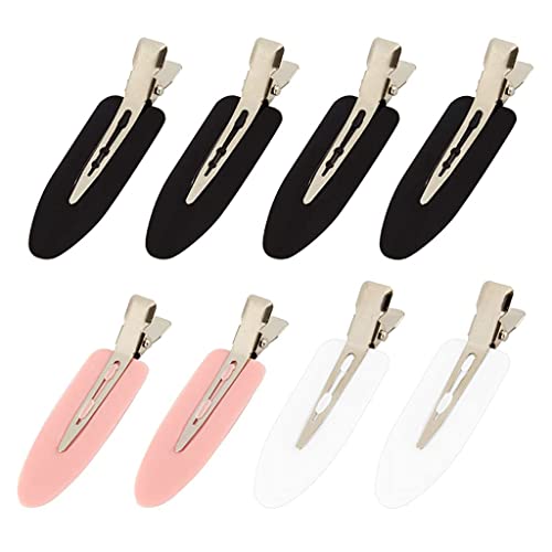PALAY® 8Pcs No Bend Hair Clips Styling Bangs Curl Pin Duck Bill Clips Set, No Crease Hair Barrettes For Salon Hairstyle Hairdressing Bangs Waves, Girls Makeup, Multicolor - Image 1
