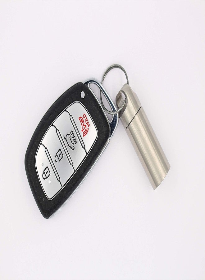 REAL SIC Keychain Pill Holder, Military-Grade, Milled Steel Waterproof Medicine Container Key Ring - Premium Aluminum Case with Convenient Design for Camping, Festivals, Hiking & Outdoors (1.8 inch - Image 4