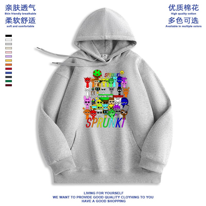 Sprunki Jacket Generic Rhythm Box Sprunki Sweatshirt Kidsren'S Clothes Hooded Jacket ...