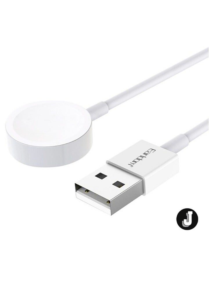 JAJEEK ET-WC21 Wireless Charging Cable for Apple Watch - 5V/0.35A, 1m Length, White (Model 40236) - Convenient Charging Solution - Image 2