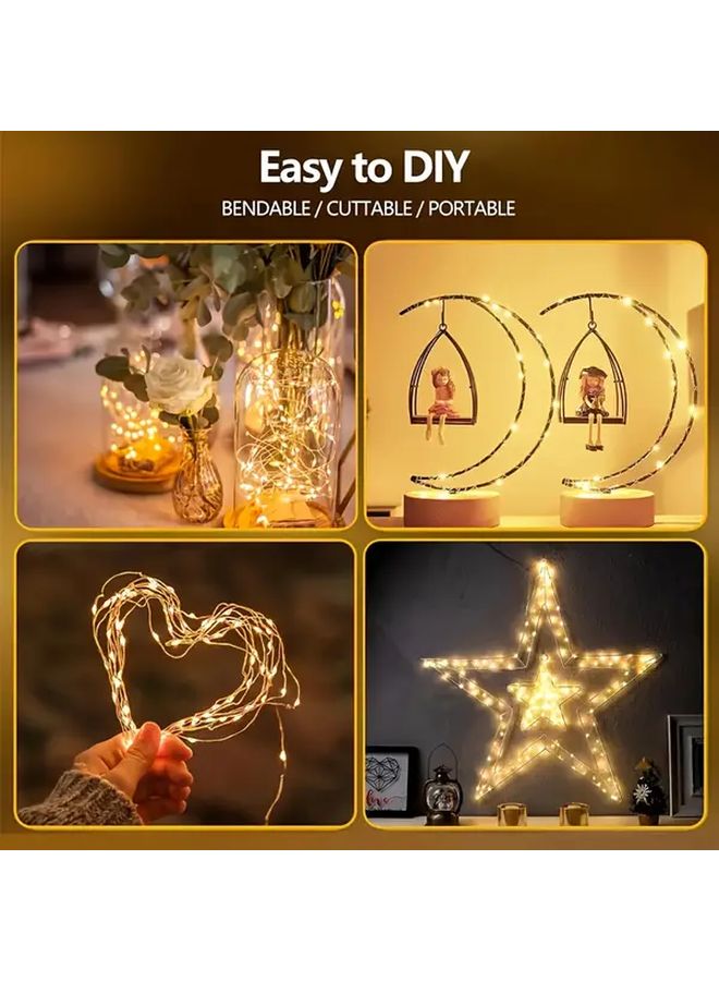 5 Pack LED Copper Wire Fairy String Lights Colorful 787 Inch Battery Powered - Image 4