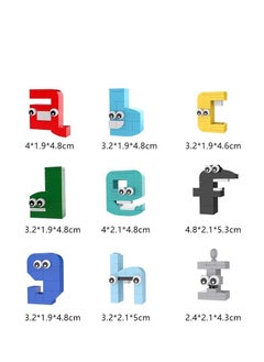 Y&D Alphabets Lower case A-Z Building Blocks Toys Set 538 Pieces for Game Model Toys Ideas Collectible Building Bricks Birthday Gift For Kids  - Image 2