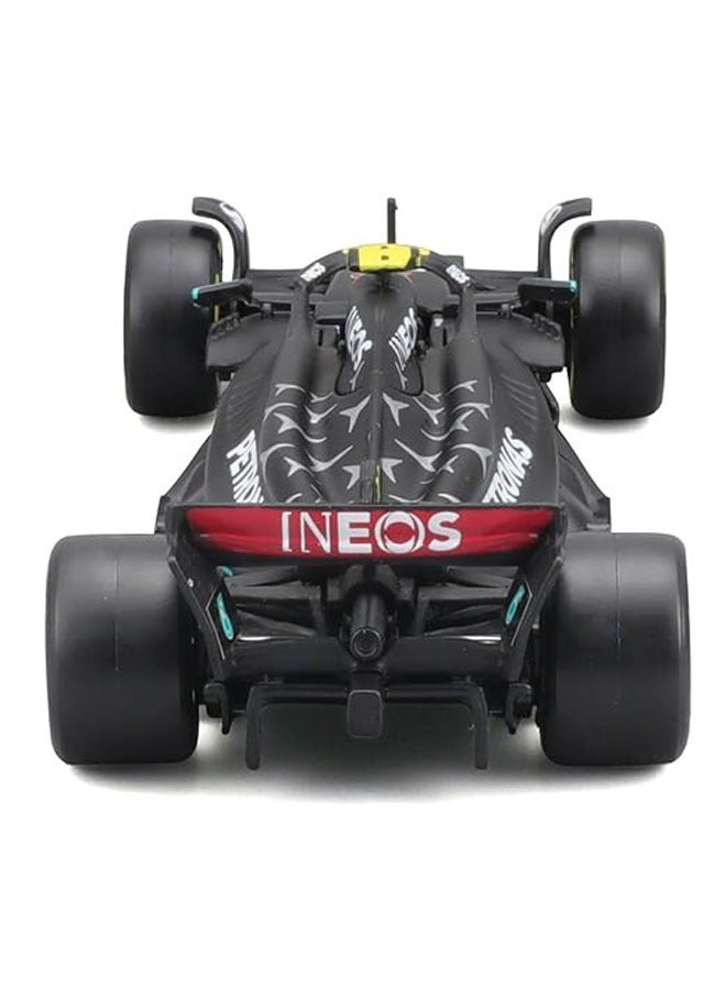 متوافق مع فريق مرسيدس ام جي بيترونا البريمير فورمولا إم جي كيه مرسيدس W14 # 44، نموذج سباق سبائك مقياس 1/43، لعبة خصم لويس هاميلتون 2023 (أسود). - Image 3