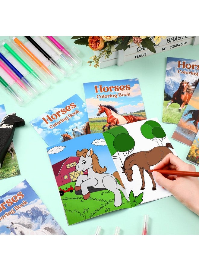Faccito 24 Pcs Horse Coloring Books Mini Animals Coloring Activity Books Bulk DIY Art Drawing Party Favors for Horse Lover Gifts Farmhouse Animals Party Favors Supplies - Image 4