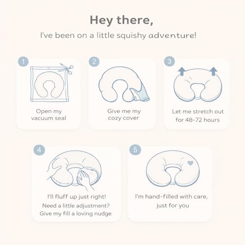 haus & kinder Baby Feeding Pillow for New Born Baby, Breastfeeding & Nursing Pillow with Removable Cover, Infant Support Cushion for 0–24 Months, Tummy Time Pillow (Whimsical Woodland) - Image 5