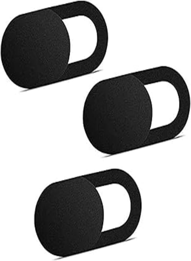DyKay Webcam Cover, 3 Pack Ultra Thin Slide Web Camera Covers for Laptop Computer Smartphone Mac iMac MacBook, Sliding Blocker Cover Protect Your Privacy