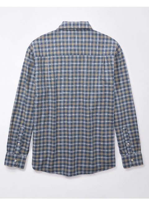 AE Everyday Oxford Plaid Button-Up Shirt