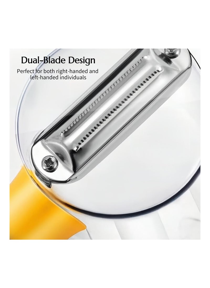 Y&D Vegetable Peeler Potato Peelers with Container, Veggie Carrot Cucumber for Kitchen, Apple Fruit Orange Peeler, Stainless Steel Lemon Mango  - Image 5