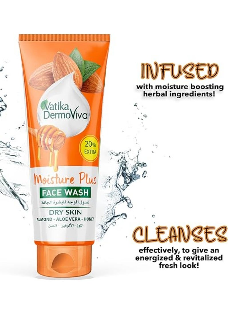 VATIKA Vatika Dermoviva Moisture Plus Face Wash Dry Skin 185 ml  - Image 3