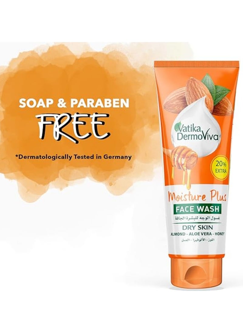 VATIKA Vatika Dermoviva Moisture Plus Face Wash Dry Skin 185 ml  - Image 4