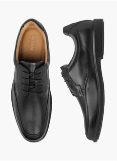 DUCHINI Mens Textured Lace-Up Derby Shoes  - Image 2