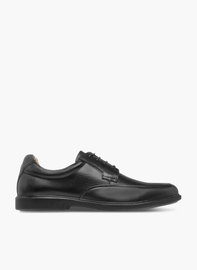 DUCHINI Mens Textured Lace-Up Derby Shoes