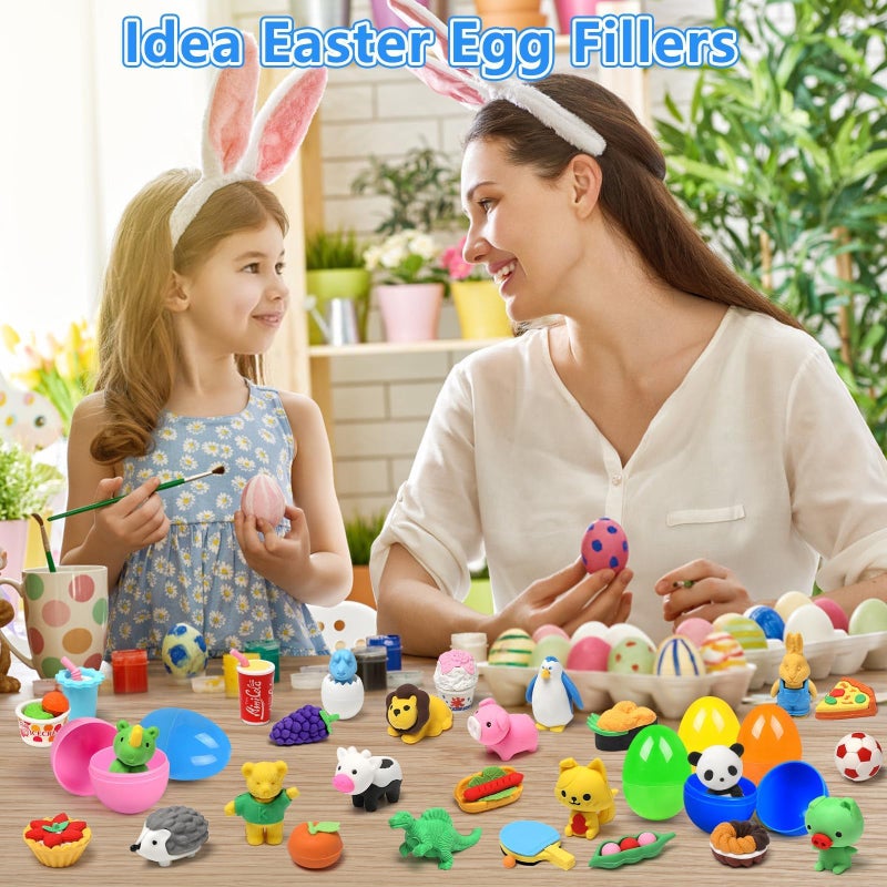 HINZER 100 Pack Animal Erasers for Kids Bulk Pull Apart 3D Puzzle Erasers Classroom Rewards and Prizes Class Treasure Box Kids Party Favors Back to School Supplies - Image 4