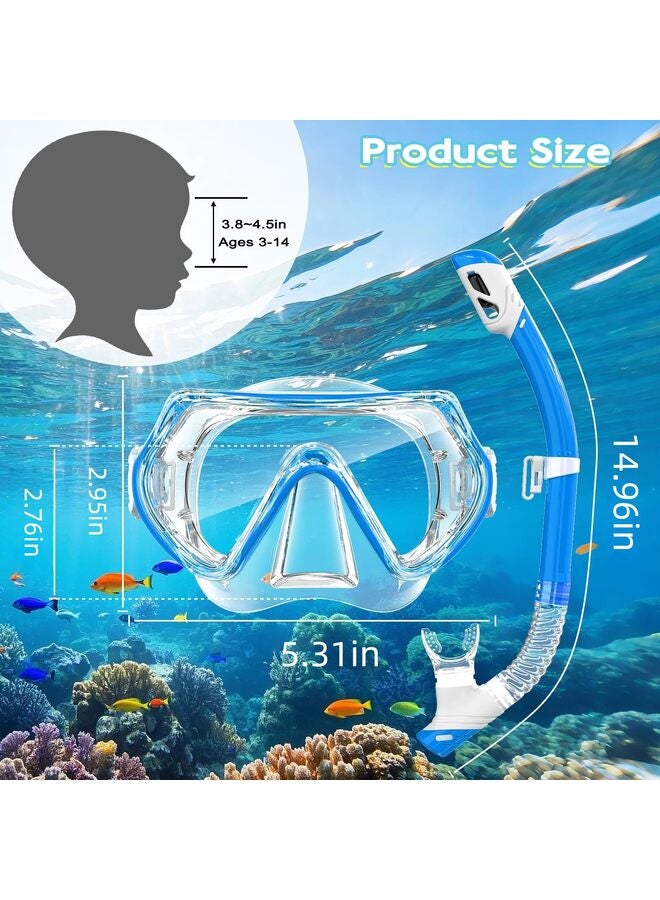 Snorkeling Gear for Adults Snorkel mask Set Scuba Diving mask Dry Snorkel Swimming Glasses Swim Dive mask Nose Cover Youth Diving - Image 2