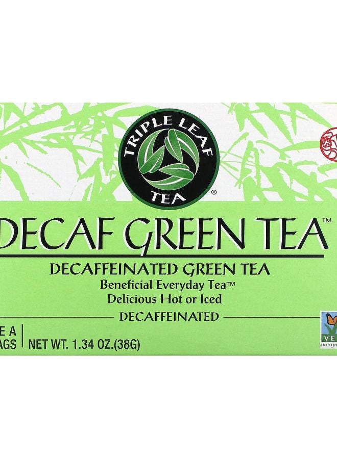 Triple Leaf Tea Decaf Green Tea 20 Tea Bags 1.34 oz (38 g)