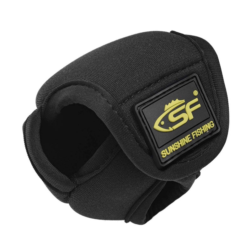 SF Low Profile Casting Reel Cover Black Baitcast Reel Case Pouch Glove Fits 50 100 200 Series Baitcaster 3PCS - Image 5
