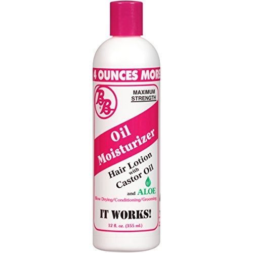 Bronner Bros BB Oil Moisturizer Hair Lotion for Damaged Hair Scalp Stimulator with Castor Oil Aloe Vera Vitamin B5 Coconut AlcoholFree Formula Natural Relaxed 12oz - Image 2